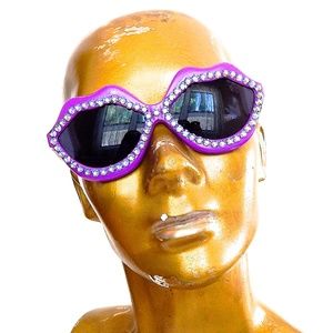 CUDA PURPLE HOT LIPS SUNGLASSES NEW